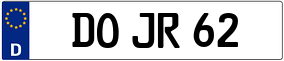 Trailer License Plate